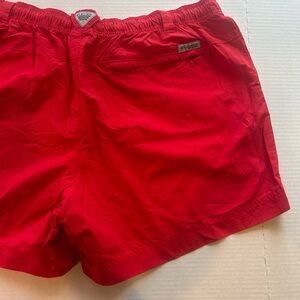 Columbia Red & Blue Athletic Shorts Lightweight Elastic Waist